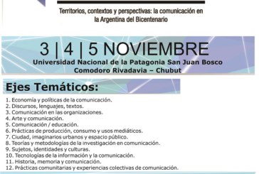 Poster oficial de las ‪#‎XXJornadasComodoro‬