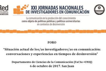 Foro para debatir sobre la situación de los/as investigadores/as en comunicación en el país