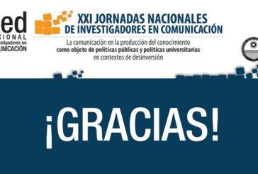 Agradecimientos de las XXI Jornadas Nacionales